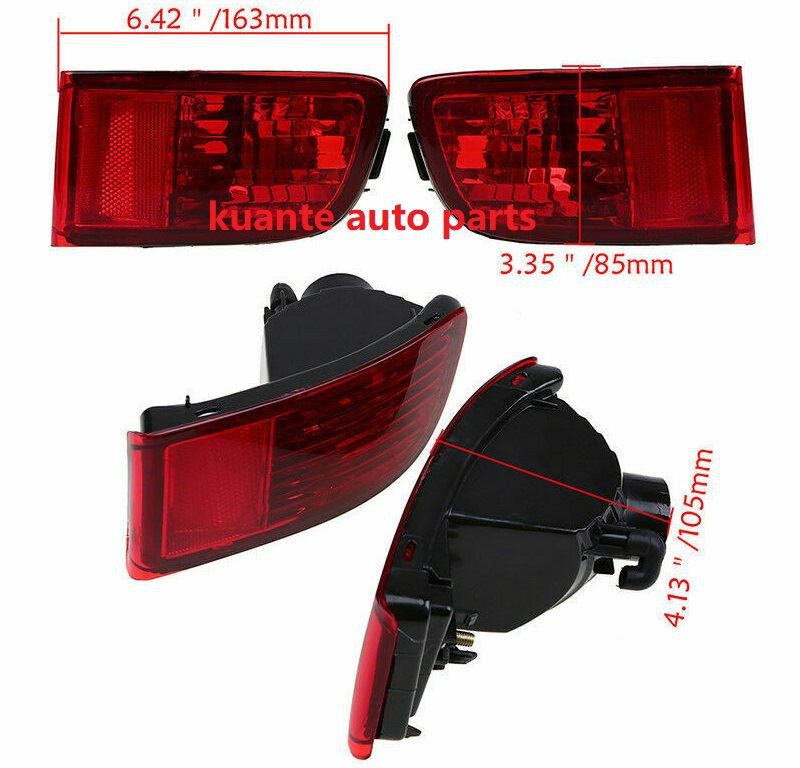 size of Rear fog lamp for landcruiser FZJ120